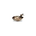 Achla Antique Brass Heart Shaped Bird Bath 9