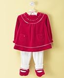 First Impressions Baby Girl Holiday L/S Top with Pants