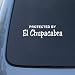 Protected By El Chupacabra (The Goat Sucker) - Car, Truck, Notebook, Vinyl Decal Sticker #2606 | Vinyl Color: White