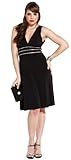 Sexy Little Black Cocktail Dress Crystals JR Plus Size