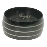 316L Stainless Steel Ring with IP black. Width: 12mm