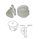 Shower Door Oval Edge Nylon Roller with Nylon Bracket for Tub Master Shower Doors - Package