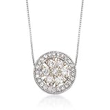 1.00ct t.w. Diamond Pendant Necklace In 14kt White, Yellow Gold. 18