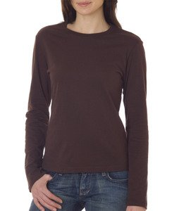 Turfer Ladies' 4.2 oz. Long-Sleeve Crew Neck Jersey T-Shirt