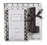 SwaddleDesigns Swaddle Designs Brown Mod Circles Collection Swaddling Blanket,Baby Lovie, and Two Burping Clothes Gift Set
