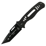 CQT Magnum 711, Black G-10 Handle, Plain, Nylon Sheath