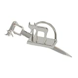 Alef Judaica DESK101 Silver-Plated Desk Set, Opener- Holder, Chai Design