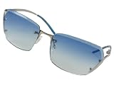Fendi Sunglasses, FS255, Palladium Frame/ Blue Fade Lenses