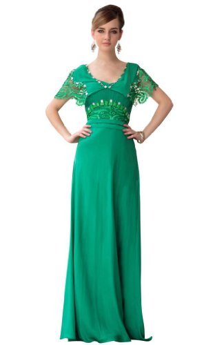 Kingmalls Womens floor length green new sexy evening Gowns Prom Celebrity Party Dresses