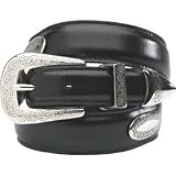Snake Eyes Oval Concho Men's Belt