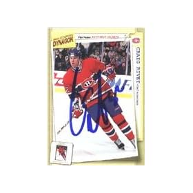 Craig Rivet, Montreal Canadiens, 1997 Pacific Dynagon Best Kept Secrets Autographed Card