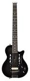 Traveler Guitar Escape EG-1 Electric Travel Guitar (Trans Black, Deluxe Gig Bag)