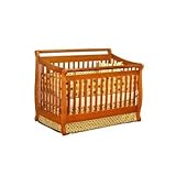 Convertible Baby Crib in Pecan Finish