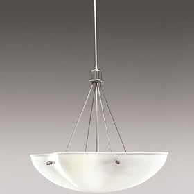 Hall and Foyer Brushed Nickel P3603-09 Medium Base By Progressive Lighting by Progressive Lighting