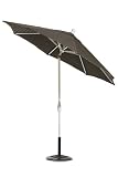 Outdoor Living : 11' Auto-tilt Umbrella White Harwood Onyx