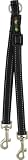 Kakadu Pet KPS-LAC-00548-FBA - Kakadu Pet Empire Tracks Dog Leash Coupler 34quot x 13-20quot Midnight Black with Gray Stitch 
