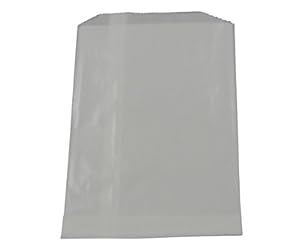 - 100 - Flat Glassine Wax Paper Bags - 5 1/2