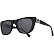 Vestal St. Jane Adult Hand Formed Acetate Lifestyle Sunglasses w/ Free B&F Heart Sticker Bundle - Polished Black/Gray/Brushed Gun Metal