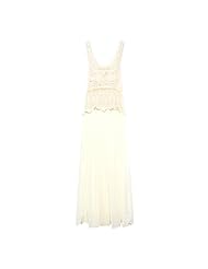 Sexy Lace Sleeveless Floral Print Chiffon Maxi Dress 