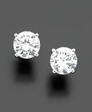 Sterling Silver Cubic Zirconia Stud Earrings (1-1/2 ct. t.w.)