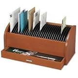 Office Products : Deluxe Bill Organizer - organize your bills (Oak) (8'H x 17'W 8'D)