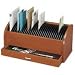 Office Products : Deluxe Bill Organizer - organize your bills (Oak) (8"H x 17"W 8"D)