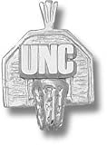 North Carolina Tar Heels Solid Sterling Silver ''UNC'' Backboard Pendant