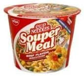 Nissin Beef Flavor Souper Meal Noodles Cup (Case of 6) by NISSIN SOUPER MEAL