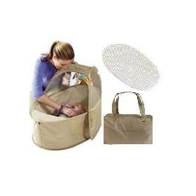 Samsonite Complete Deluxe Pop Up Travel Cot Set with Mattress & 2pc Fitted Sheets