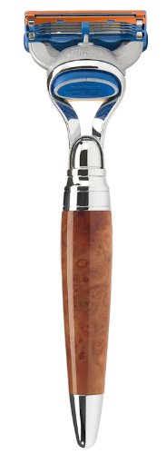 M&Uuml;HLE - 5-Klingen Fusion Nassrasierer - STYLO Serie - Griff Thuja-Holz Preisvergleich