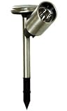 Garden Spot Lights Solar Powered: Stainless Steel. Pack of 2