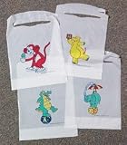 Disposable Child's Poly Bib Bears and Ballons (Case of 500)