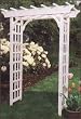 Arboria Cascadia White Painted Arbor