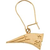 14k Yellow Gold New England Patriots Logo Earring