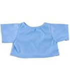 Blue Basic Tee Shirt Teddy Bear Clothes Fit 14" - 18" Build-a-bear, Vermont Teddy Bears, and Make Your Own Stuffed Animals