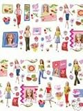 Kitchen & Housewares : BARBIE COUNTRY FLAIR WALL STICKERS STICKAROUNDS