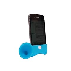 BIGtec iPhone Horn Verst�rker Klangverst�rker iPhone Stand Speaker Verst�rker blau aus Silikon -witzig und immer dabei - f�r iPhone 4 und 4S