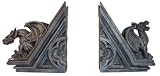 Gothic Winged Gargoyle Book Ends Medieval Bookends