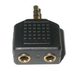 Childrens Toyshop  Electronics : Y-Jack 2 x 3.5mm stereo splitter - Headphone Splitter Jack