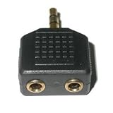 Kopfh�rer-Splitter Adapter - 3,5mm dual Stereoweiche - 3,5mm stereo Klinke auf 2 x 3,5mm stereo Klinken Buchse