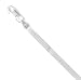 Sterling Silver Necklace, 16 in long, 4mm 040 Gage Superflex Herringbone