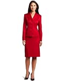 Lesuit Womens Paisley Jacquard Skirt Suit