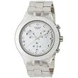 Swatch Diaphane Chronograph Blooded Silver Mens Watch SVCK4038G