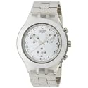 Swatch Diaphane Chronograph Blooded Silver Mens Watch SVCK4038G
