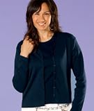 UltraClub Ladies Egyptian Interlock Cardigan (8508)