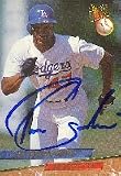 Tom Goodwin, Los Angeles Dodgers, 1993 Fleer Ultra Autographed Card