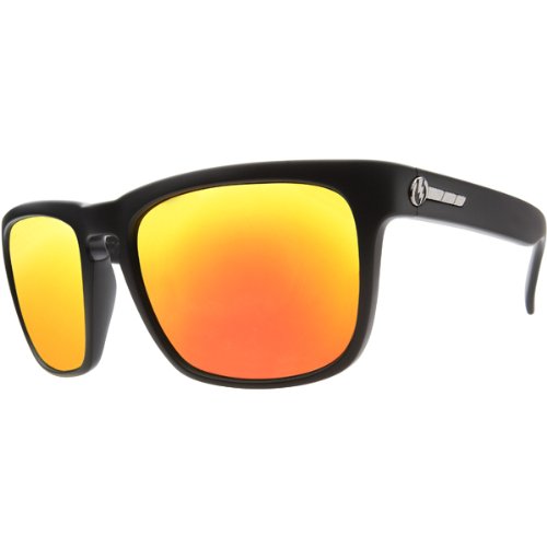 Electric Knoxville Sunglasses - Electric Men's Fashion Eyewear - Color: Matte Black/Grey Fire Chrome