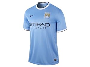 Nike 2013/14 Manchester City Home Soccer Replica Jersey (S)