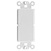 CableWholesale Decora Wall Plate Insert, White, Blank