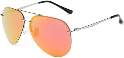 Syka Premium Colorful Reflective Mirror Lens Metal Frame Aviator Sunglasses(C5)